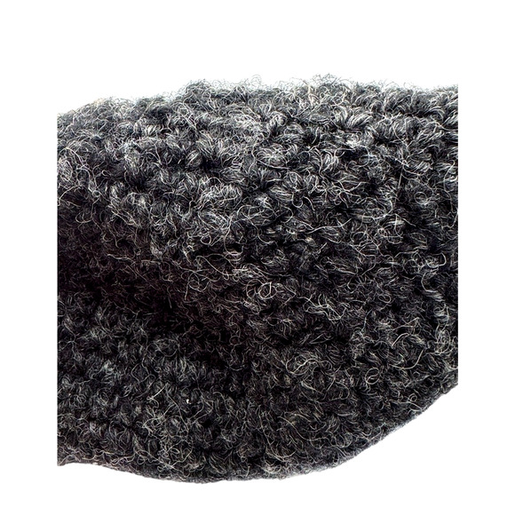 Sherpa Adventure Gear Wool Beanie Hat Gray Striped Handmade Nepal Fleece Lined - Picture 7 of 8